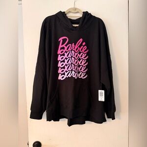 Torrid Barbie Graphic Hoodie - Black with Pink Script